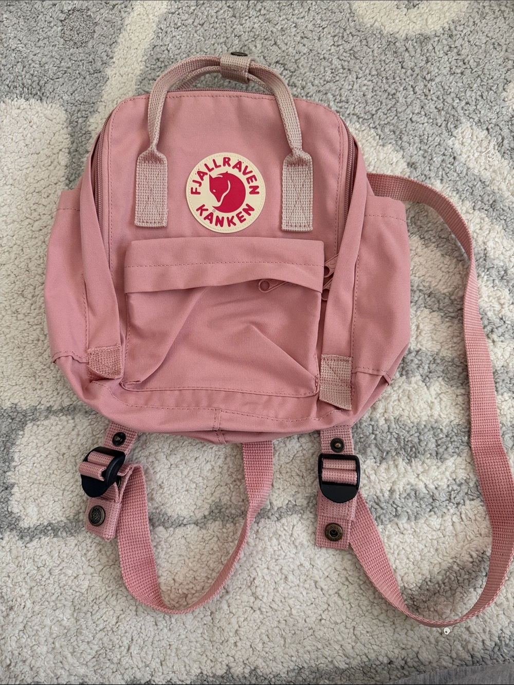 Fjallraven Kanken Mini 7L Backpack Pastel Pink Daypack